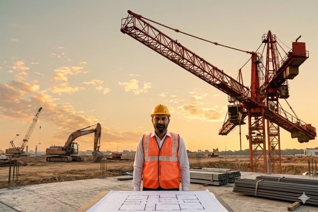 Engineer with Plans